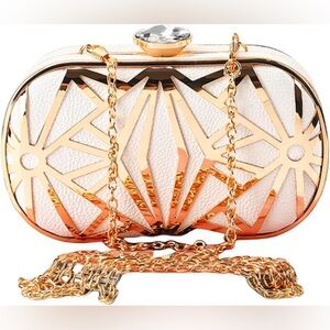 NATASHA Asymmetrical Design Clutch Purse